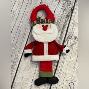 Festive Santa Door Hanger - Red and White